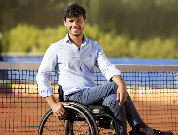 Cisco García en la pista del torneo